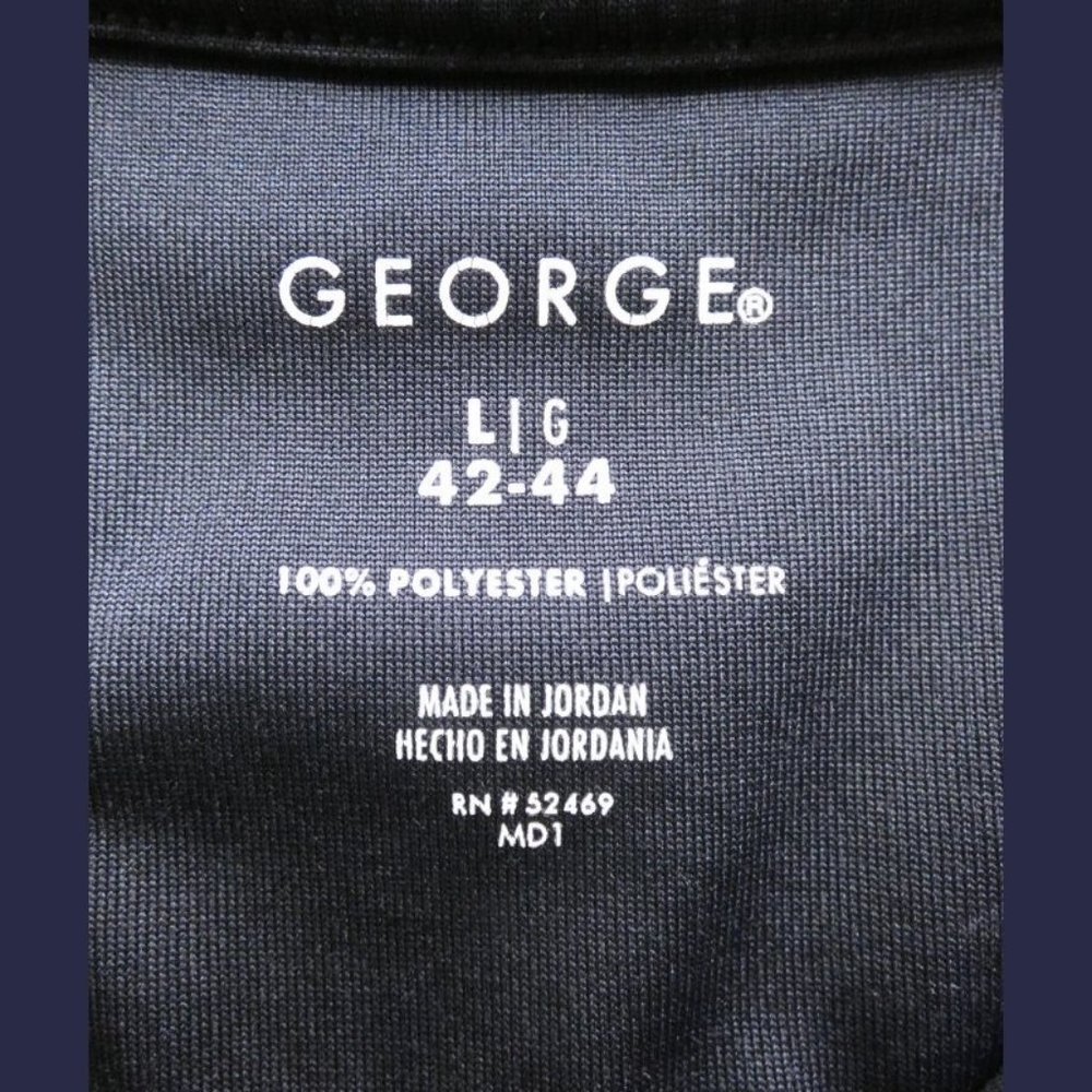 George Men's Navy Blue Golf Polo Shirt Size Large - Picture 6 of 6